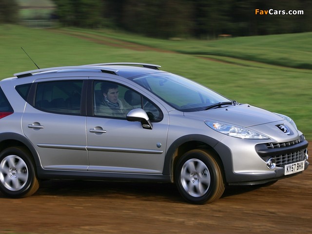 Peugeot 207 SW Outdoor UK-spec 2007–09 photos (640 x 480)