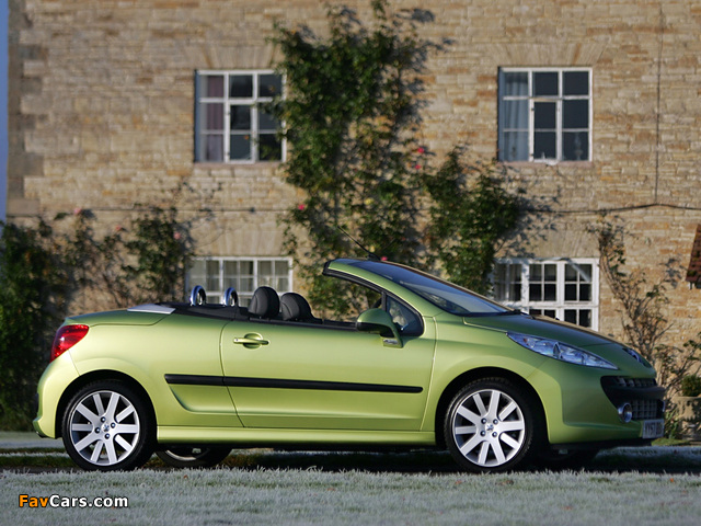 Peugeot 207 CC UK-spec 2007–09 pictures (640 x 480)