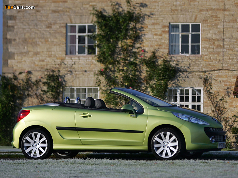 Peugeot 207 CC UK-spec 2007–09 pictures (800 x 600)