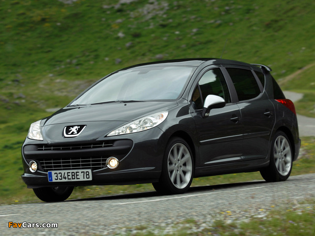 Peugeot 207 RC SW 2008–09 wallpapers (640 x 480)