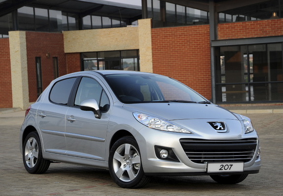 Peugeot 207 5-door ZA-spec 2009–12 images