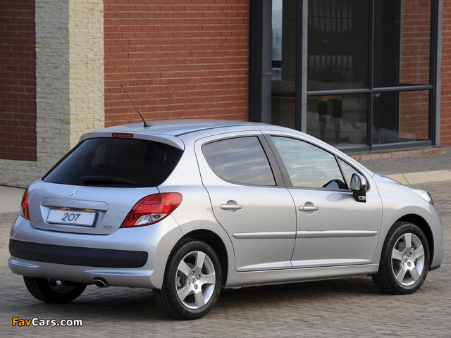 Peugeot 207 5-door ZA-spec 2009–12 photos (640 x 480)
