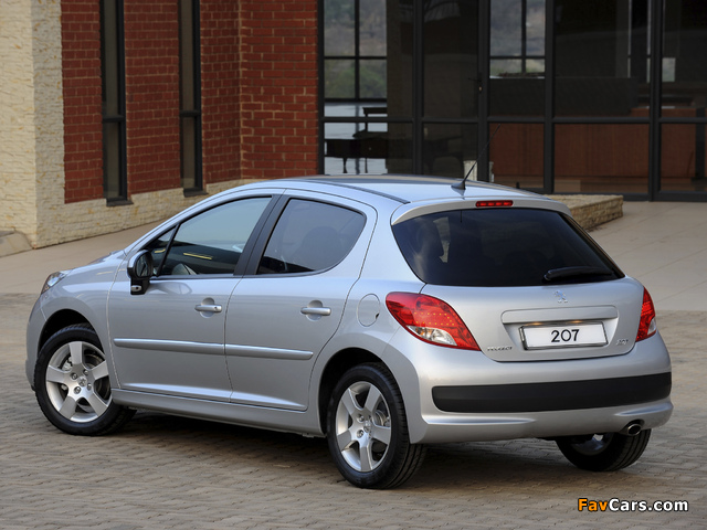 Peugeot 207 5-door ZA-spec 2009–12 photos (640 x 480)