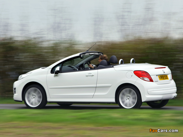 Peugeot 207 CC UK-spec 2009 pictures (640 x 480)