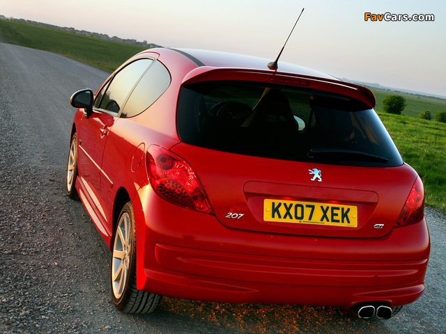 Photos of Peugeot 207 GTi UK-spec 2007–09 (640 x 480)