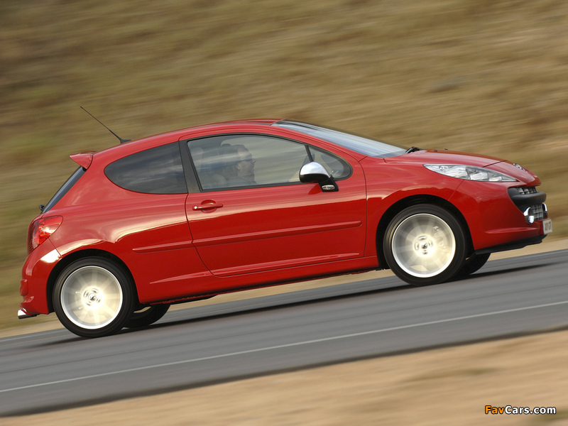 Photos of Peugeot 207 GTi ZA-spec 2007–10 (800 x 600)