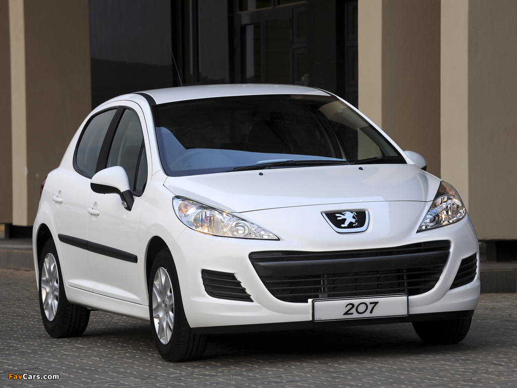 Pictures of Peugeot 207 5-door ZA-spec 2009–12 (1024 x 768)