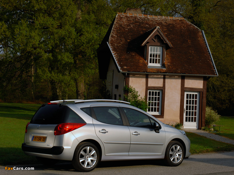 Peugeot 207 SW 2007–09 wallpapers (800 x 600)