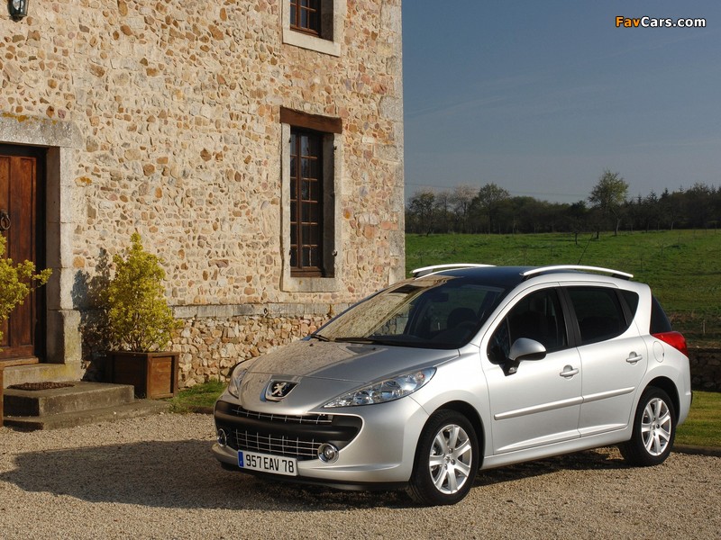 Peugeot 207 SW 2007–09 wallpapers (800 x 600)