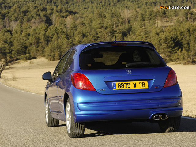 Peugeot 207 RC 2007–09 wallpapers (640 x 480)