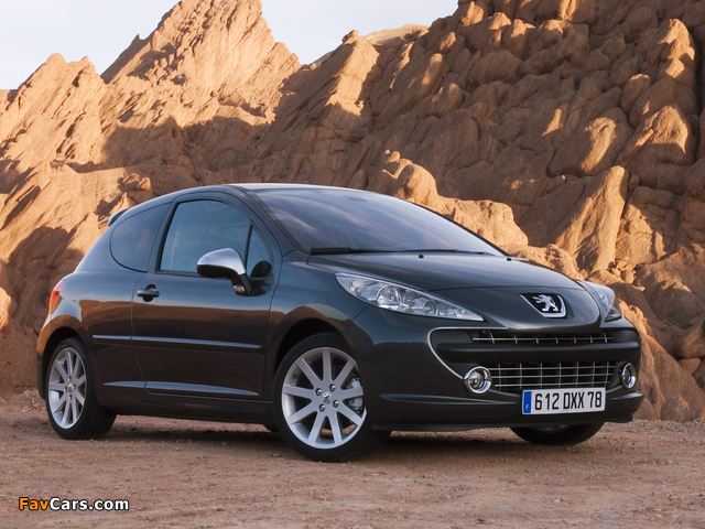 Peugeot 207 RC 2007–09 wallpapers (640 x 480)