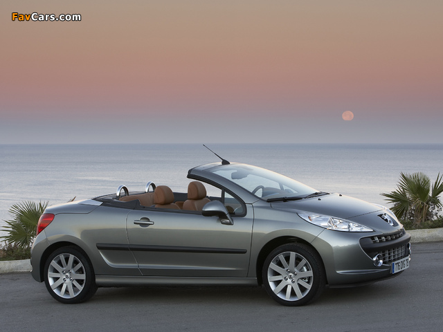 Peugeot 207 CC 2007–09 wallpapers (640 x 480)