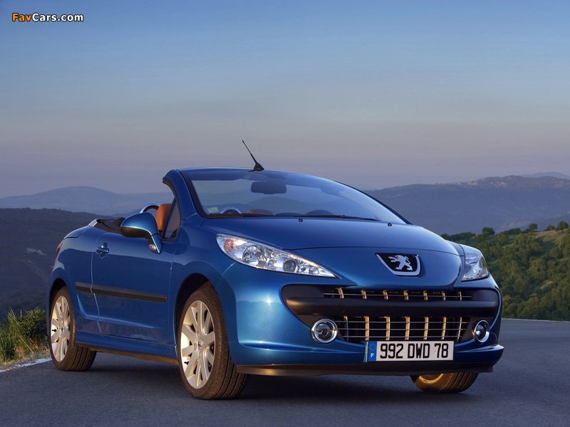 Peugeot 207 CC 2007–09 wallpapers (800 x 600)