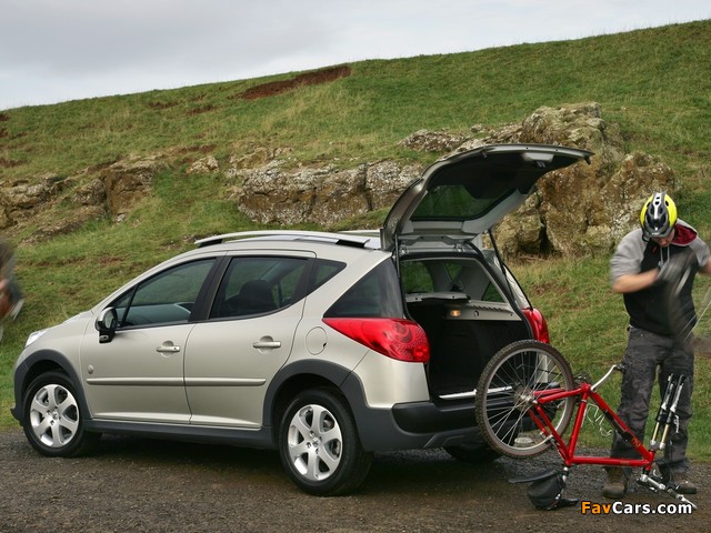 Peugeot 207 SW Outdoor UK-spec 2007–09 wallpapers (640 x 480)