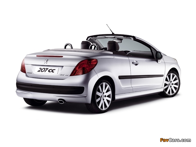 Peugeot 207 CC 2007–09 wallpapers (640 x 480)