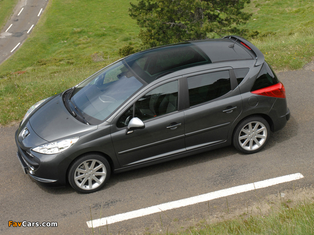 Peugeot 207 RC SW 2008–09 wallpapers (640 x 480)