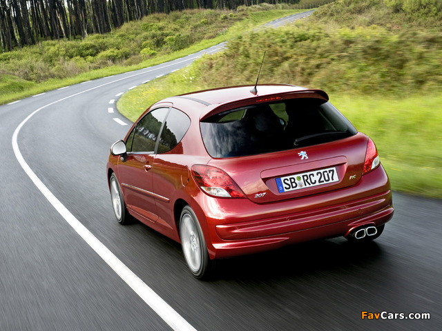 Peugeot 207 RC 2009 wallpapers (640 x 480)