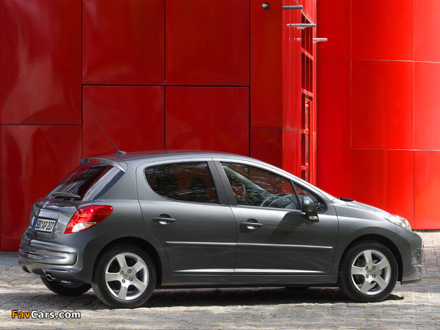 Peugeot 207 5-door 2009–12 wallpapers (640 x 480)