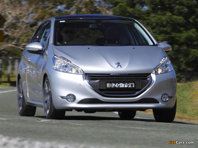 Peugeot 208 3-door AU-spec 2012 photos (800 x 600)