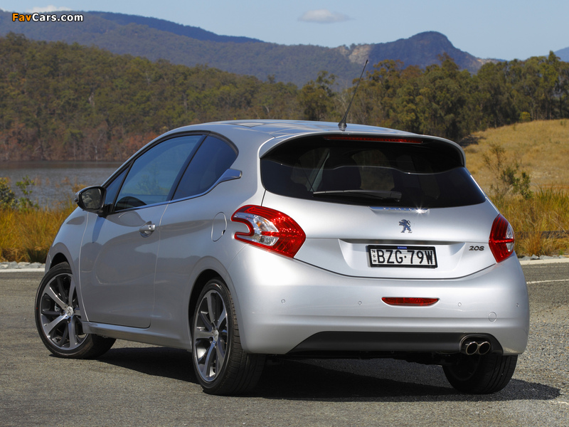 Peugeot 208 3-door AU-spec 2012 photos (800 x 600)