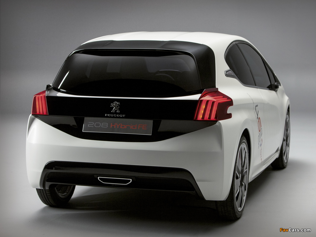 Peugeot 208 HYbrid FE Concept 2013 pictures (1024 x 768)
