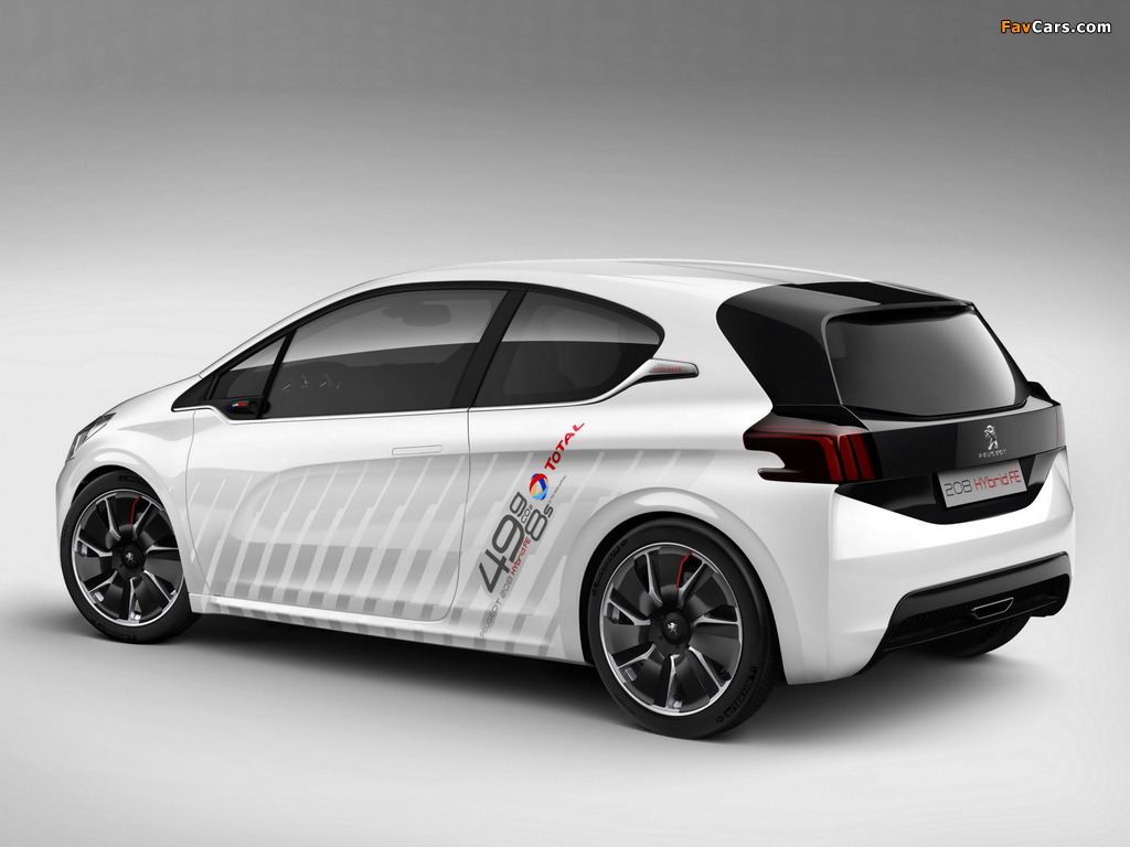 Peugeot 208 HYbrid FE Concept 2013 wallpapers (1024 x 768)