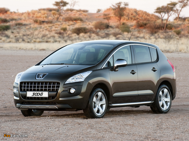 Peugeot 3008 ZA-spec 2010–13 photos (800 x 600)