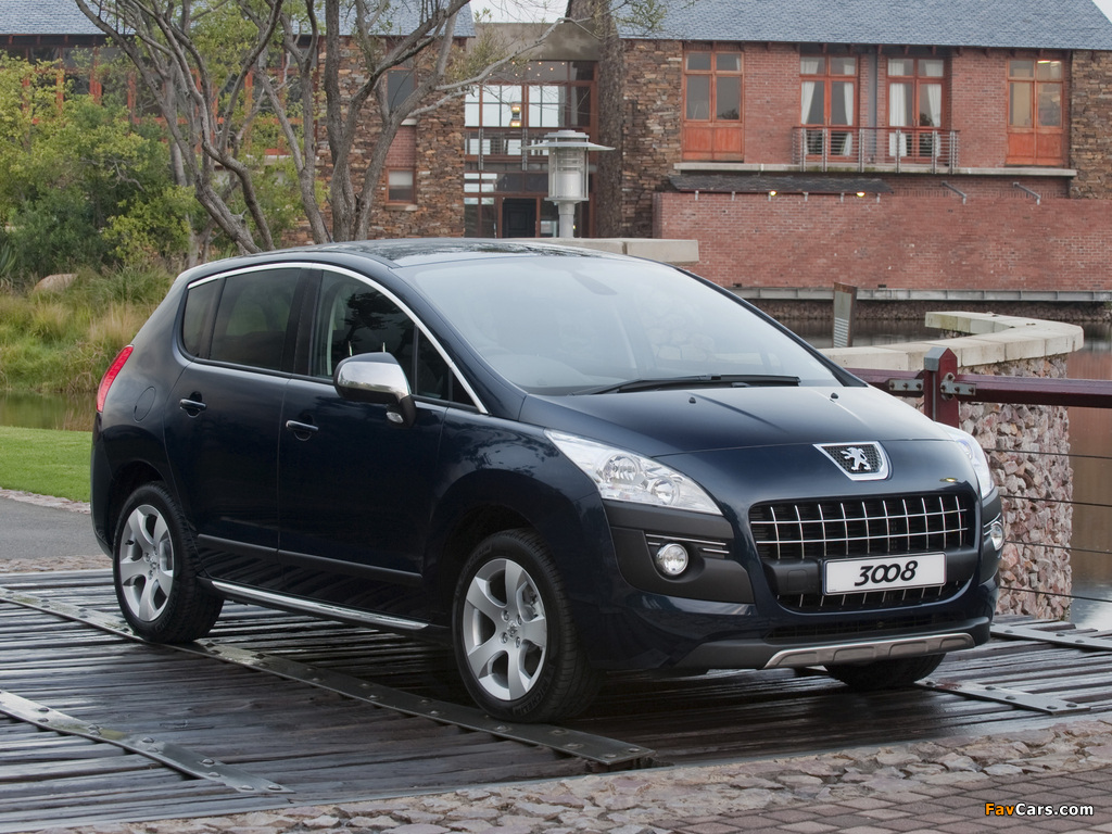 Peugeot 3008 ZA-spec 2010–13 pictures (1024 x 768)