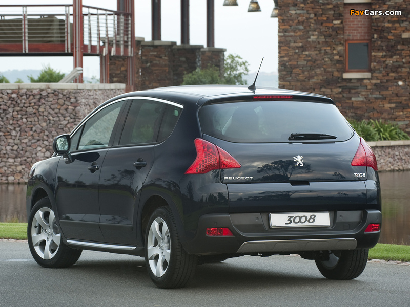 Peugeot 3008 ZA-spec 2010–13 wallpapers (800 x 600)