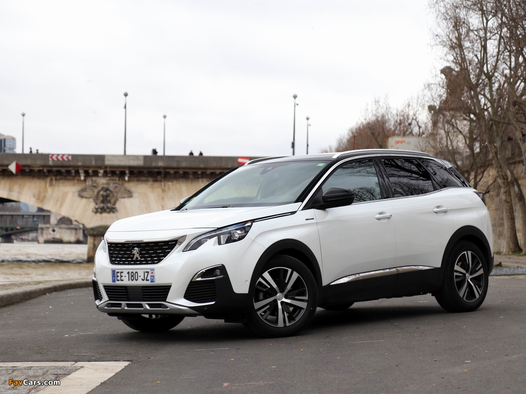 Pictures of Peugeot 3008 GT Line 2016 (1024 x 768)