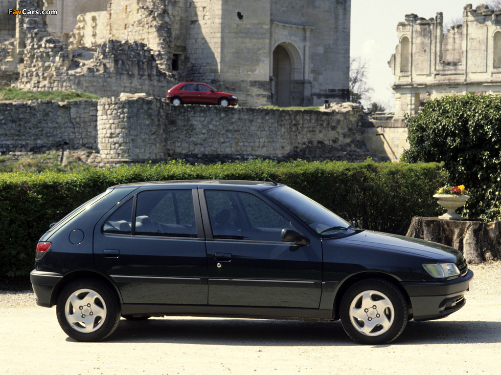 Peugeot 306 5-door 1993–97 wallpapers (1024 x 768)