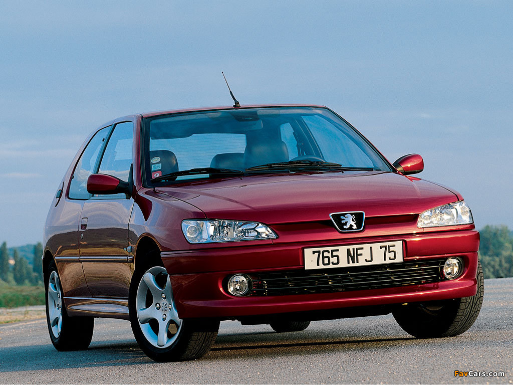 Peugeot 306 3-door 1997–2002 images (1024 x 768)