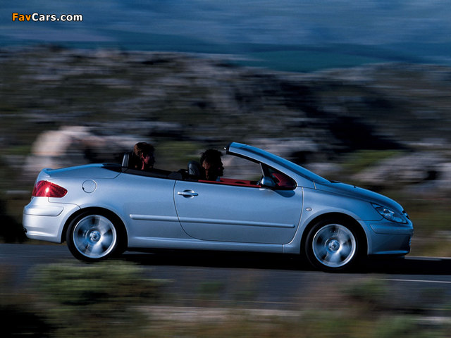 Peugeot 307 CC 2003–05 photos (640 x 480)