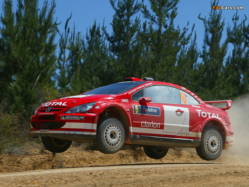 Peugeot 307 WRC 2004–05 photos (800 x 600)