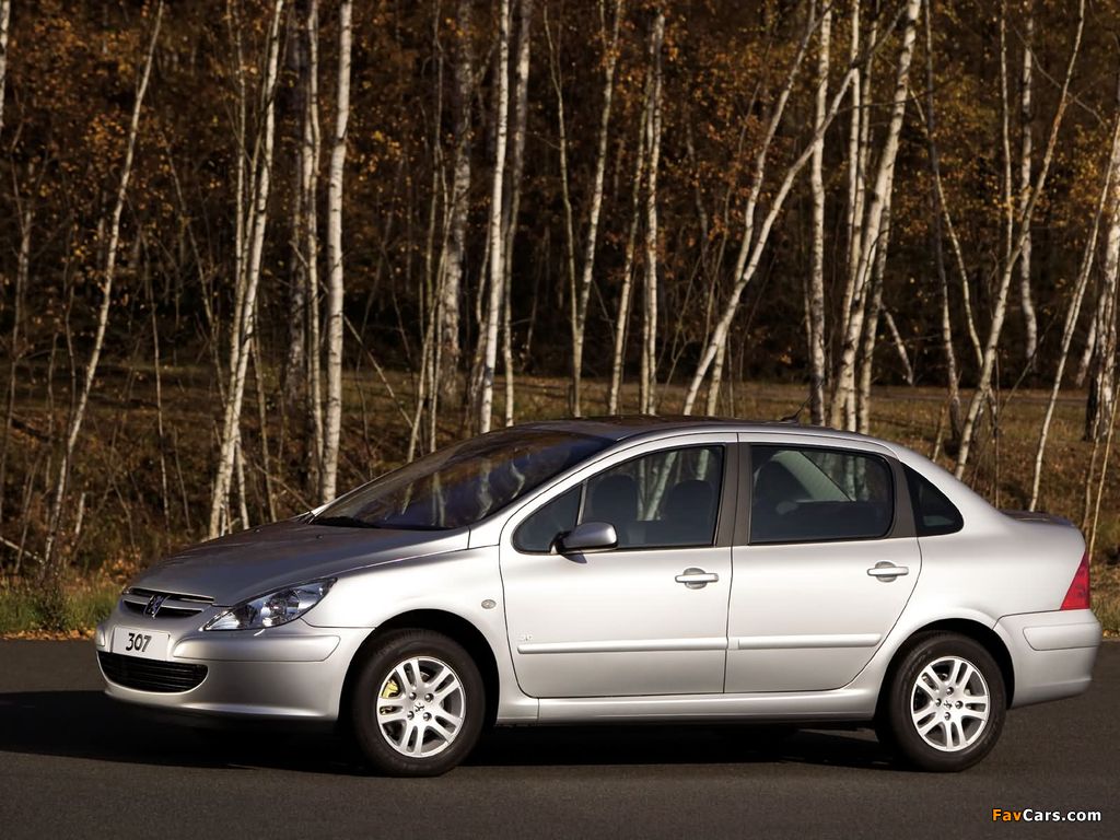 Peugeot 307 Sedan CN-spec 2004–07 pictures (1024 x 768)