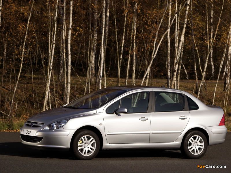 Peugeot 307 Sedan CN-spec 2004–07 pictures (800 x 600)