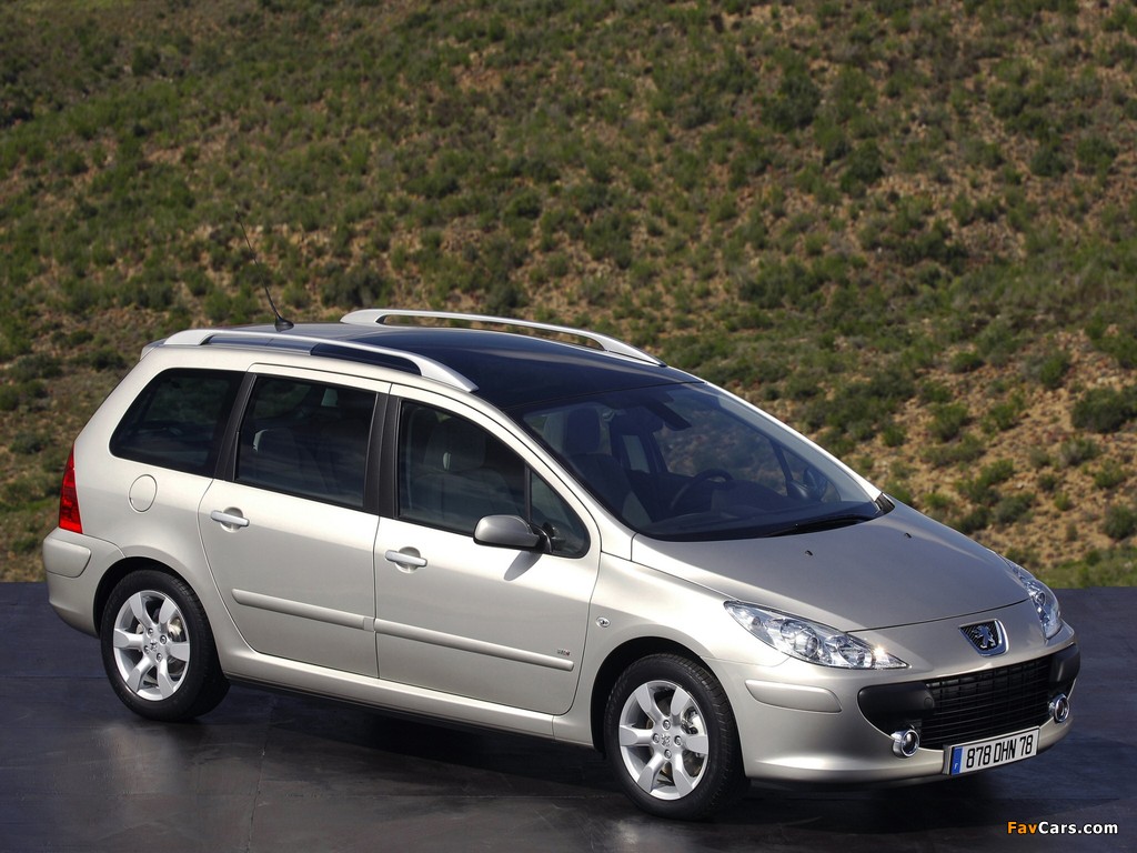 Peugeot 307 SW 2005–08 images (1024 x 768)
