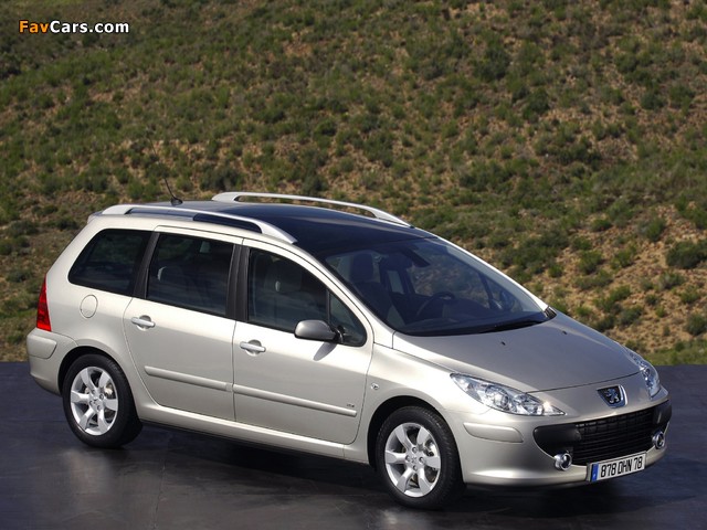 Peugeot 307 SW 2005–08 images (640 x 480)