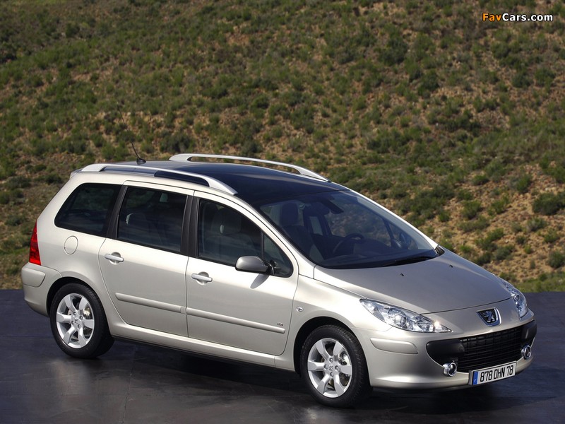 Peugeot 307 SW 2005–08 images (800 x 600)