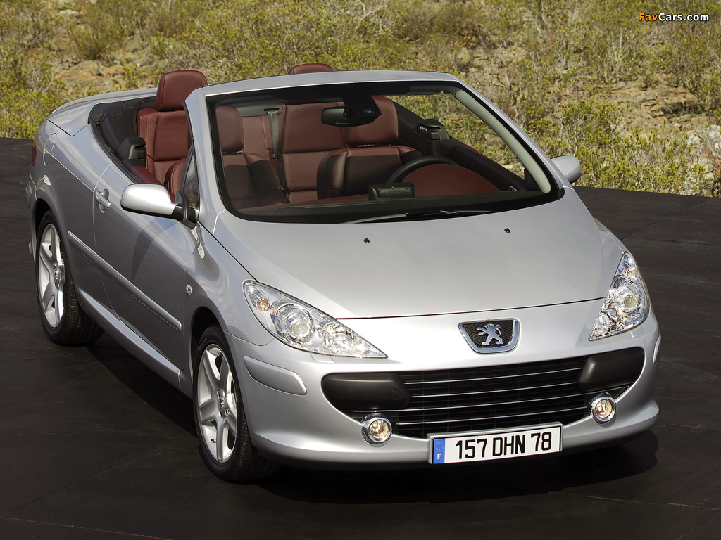 Peugeot 307 CC 2005–08 images (1024 x 768)
