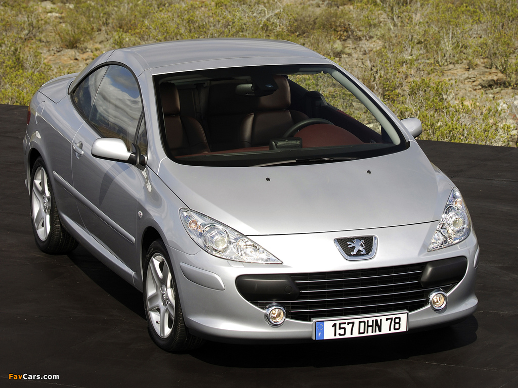 Peugeot 307 CC 2005–08 images (1024 x 768)