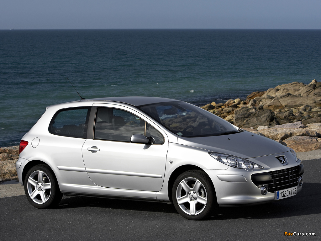 Peugeot 307 3-door 2005–08 photos (1024 x 768)