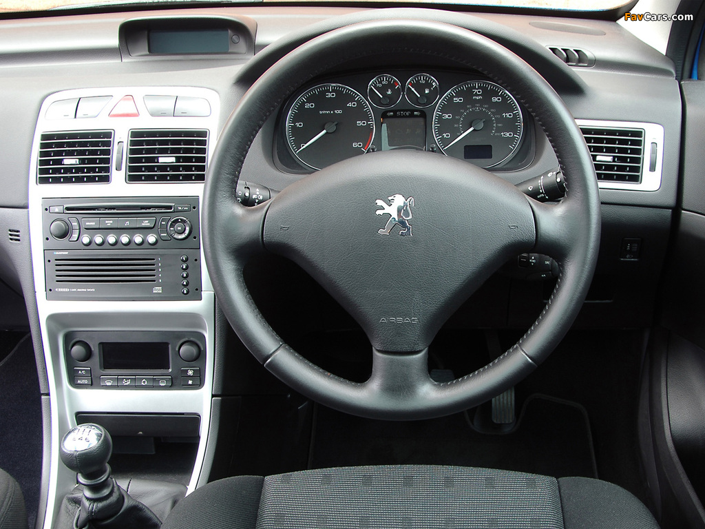 Peugeot 307 SW UK-spec 2005–08 photos (1024 x 768)