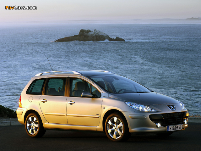 Peugeot 307 SW 2005–08 wallpapers (640 x 480)