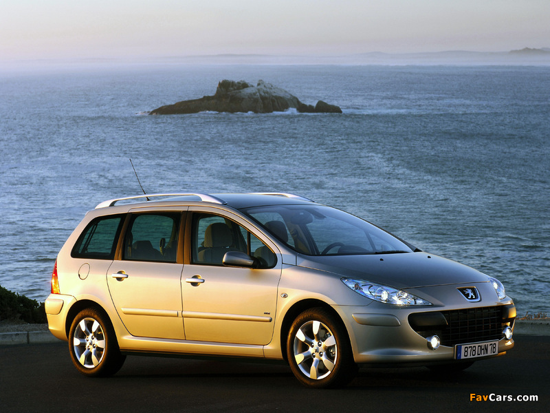 Peugeot 307 SW 2005–08 wallpapers (800 x 600)