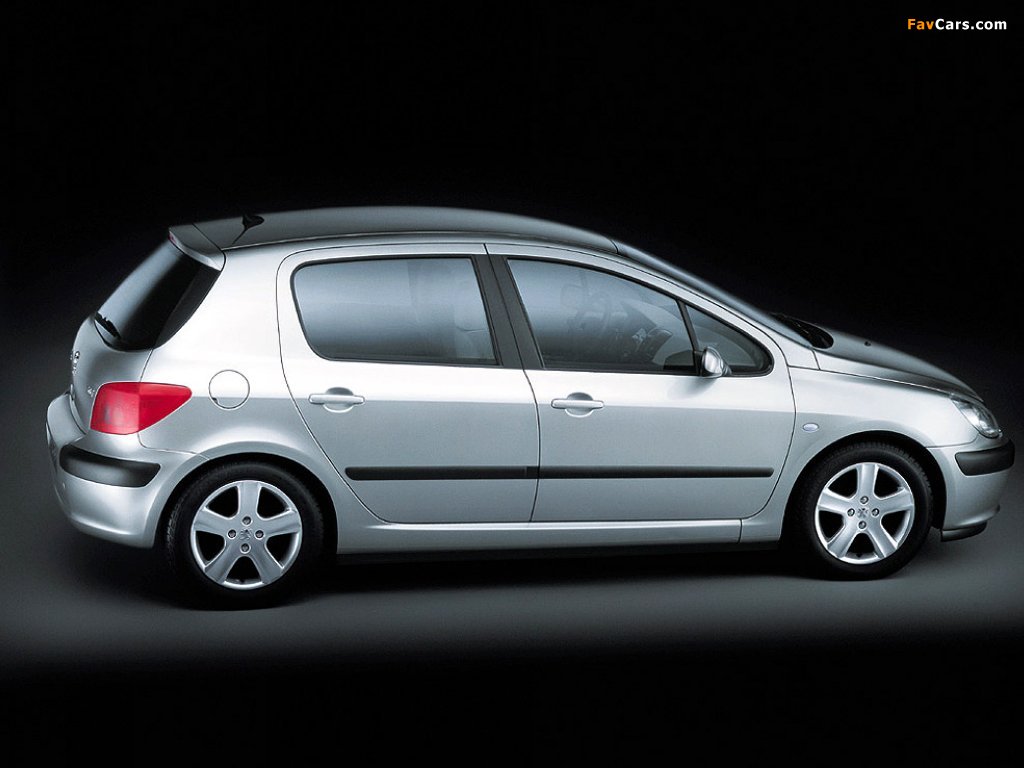 Photos of Peugeot 307 5-door 2001–05 (1024 x 768)