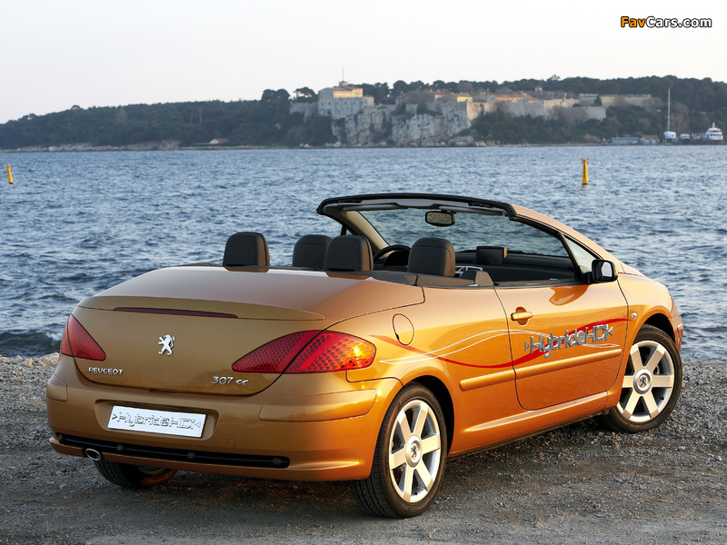 Photos of Peugeot 307 CC Hybride HDI Concept 2006 (800 x 600)