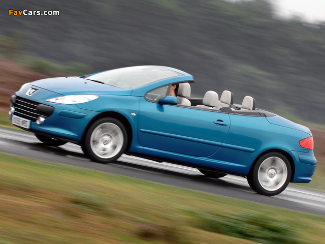 Pictures of Peugeot 307 CC UK-spec 2005–08 (640 x 480)