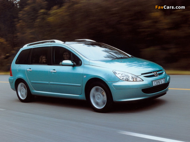 Peugeot 307 SW 2002–05 wallpapers (640 x 480)