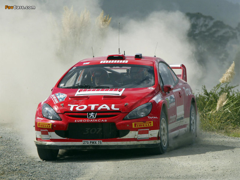 Peugeot 307 WRC 2004–05 wallpapers (800 x 600)